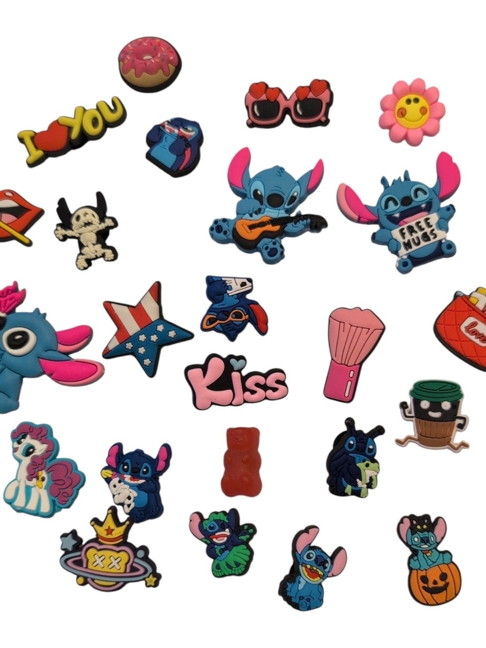 Disney Stitch Blue Character Shoe Charms - 20+ Kids Toy Accessories